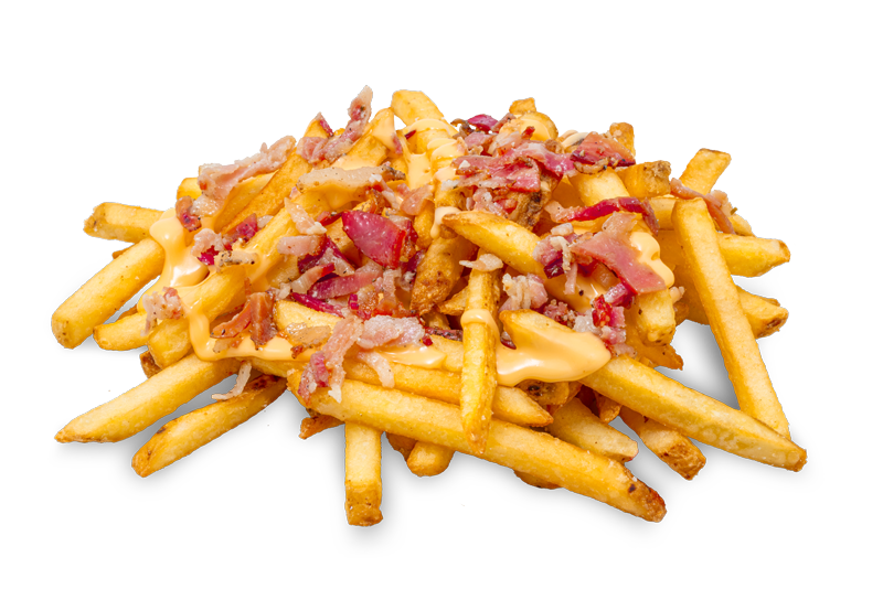 Patatine fritte BonGustaio con bacon e salsa cheddar